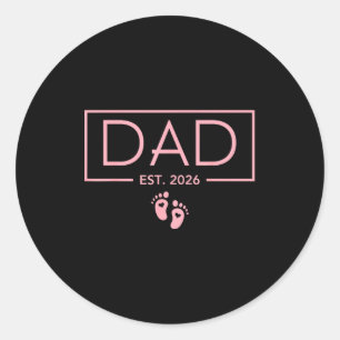 Est 2026 First Time To Be Classic Round Sticker