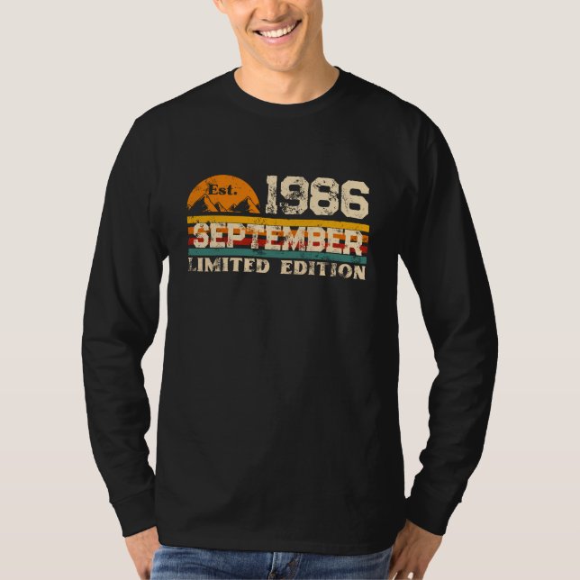 Est. September 1986 limited Edition Custom T-Shirt (Front)