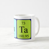 Esta periodic table name mug (Front Right)