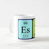Esta periodic table name mug (Front Left)