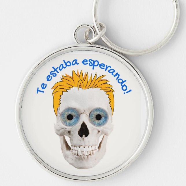 ESTABA ESPERANDO CALAVERA KEY RING (Front)
