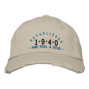 Established 1940 Stud Embroidery Hat