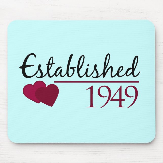 Established 1949 mouse mat (Front)