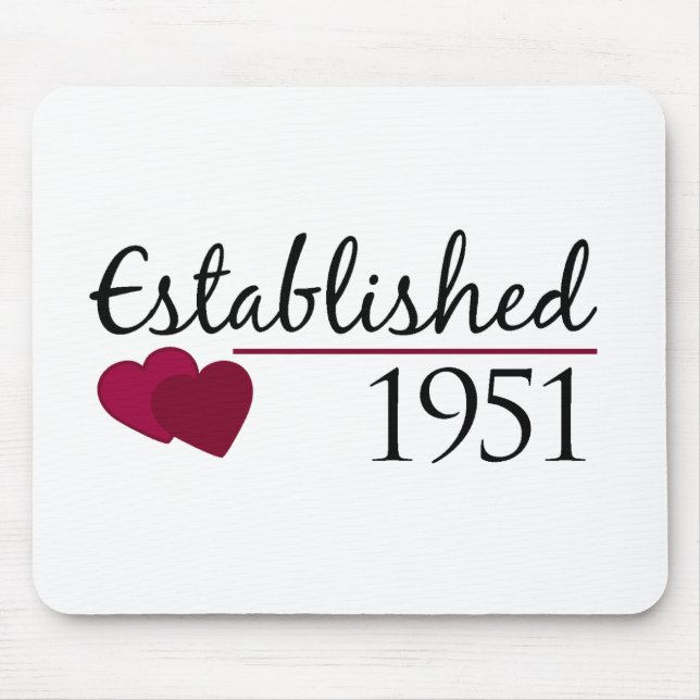 Established 1951 mouse mat (Front)