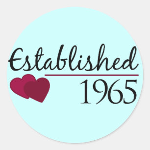 Established 1965 classic round sticker