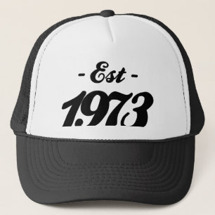 established 1973 - birthday trucker hat