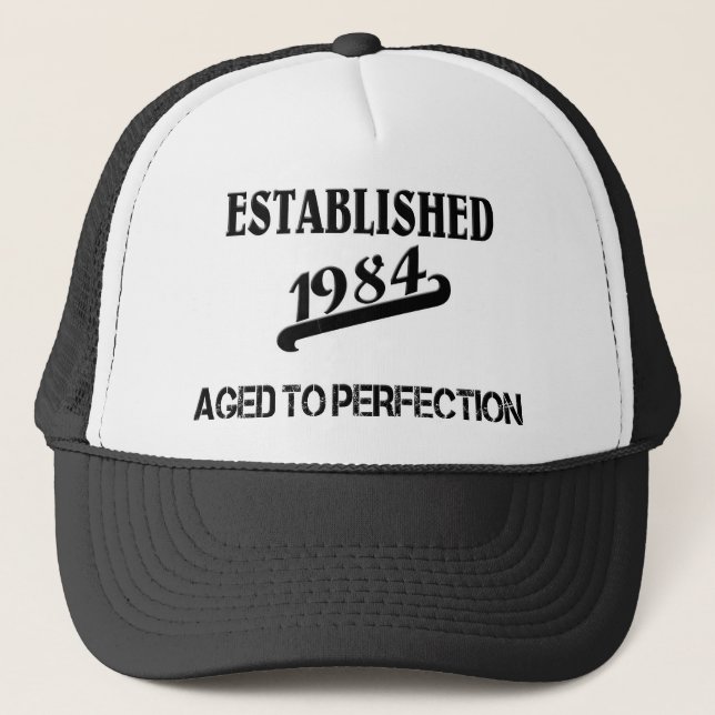Established 1984 trucker hat (Front)