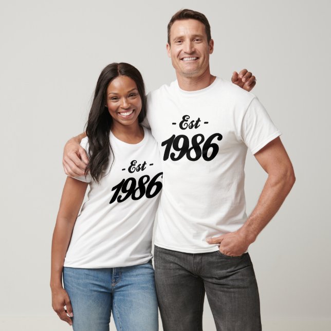 established 1986 - birthday T-Shirt (Unisex)