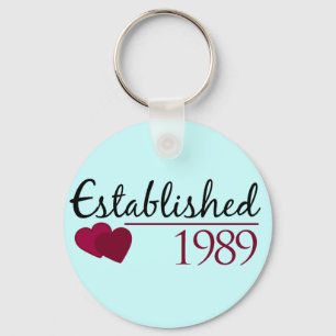 Established 1989 key ring