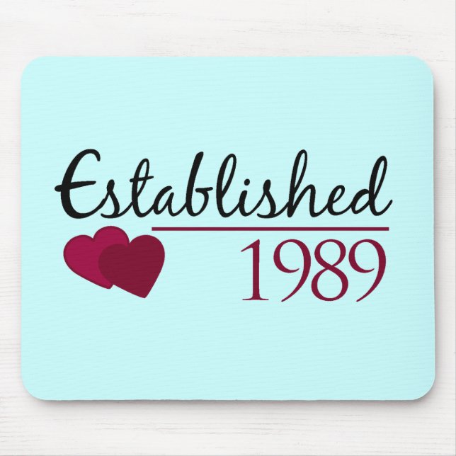 Established 1989 mouse mat (Front)