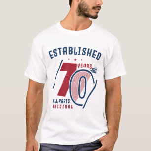 Established 70 Years Ago    Birthday Gift Idea T-Shirt