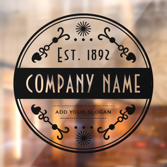 Established Business Name, Decorative  Window Cling (Sheet 2)