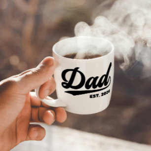 Established Dad New Father Est Year Typography Mug