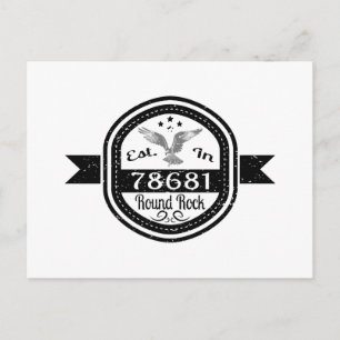 Established In 78681 Round Rock Postcard