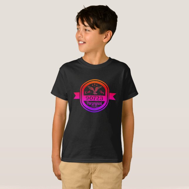 Established In 90723 Paramount T-Shirt (Front Full)