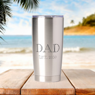 Established New Dad Gift  Insulated Tumbler