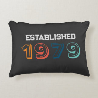 Established "Pick your year"  Retro Decorative Cushion