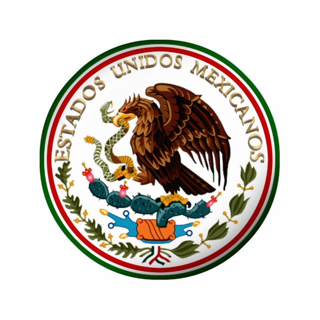 Estados Unidos Mexicanos (Eagle from Mexican Flag) Standing Photo Sculpture (Front)
