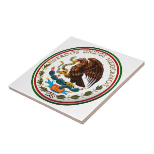 Estados Unidos Mexicanos (Eagle from Mexican Flag) Tile
