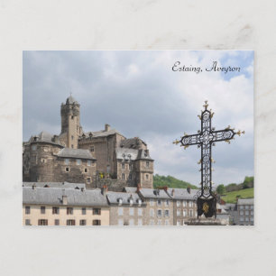Estaing, France postcard