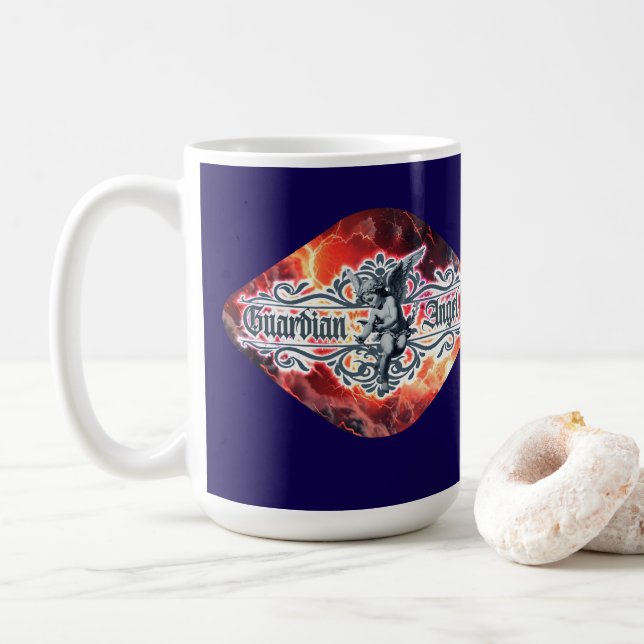 Estampa Anjo - Guardian Angel – Caneca Coffee Mug (With Donut)