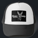 Estampa Anjo - Heavenly Protector - Bone Trucker Hat<br><div class="desc">Heavenly Protector portrays a divine angel warrior radiating strength and light. This celestial guardian stands as a symbol of faith, courage, and spiritual balance — a timeless reminder of protection and power within. Perfect for lovers of fantasy, gothic, and tattoo-style art. Looks stunning on t-shirts, posters, and phone cases. Protetor...</div>