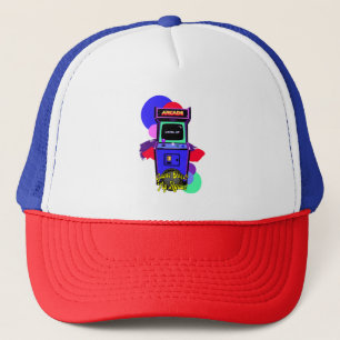 Estampa Game - Retro Arcade Game - Bone Trucker Hat