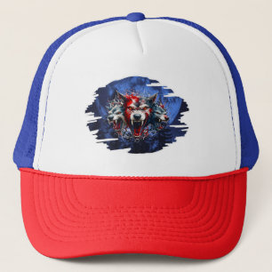 Estampa Graffiti - Cerberus Wolves - Bone Trucker Hat