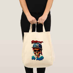 Estampa Hip Hop - Respect the Hustle - Bolsa Tote Bag