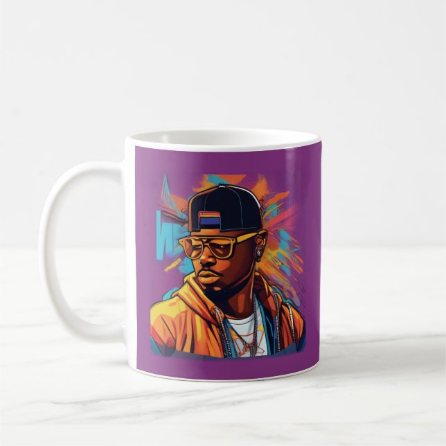Estampa Hip Hop - Street graffiti art - Caneca Coffee Mug (Left)