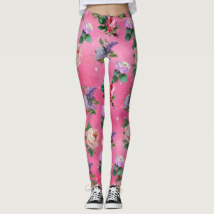 estampado de primavera leggings