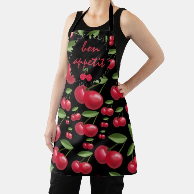Estampado integral de cerezas apron (Insitu)