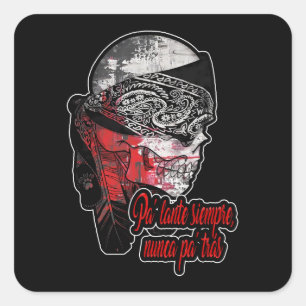 Estampas Hip Hop - Nunca Pa’trás - Adesivo Square Sticker