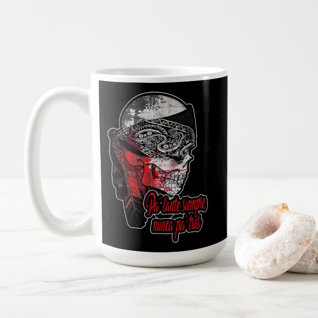 Estampas Hip Hop - Nunca Pa’trás - Caneca Coffee Mug (With Donut)