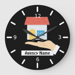Estate Agency Large Clock