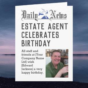 Estate Agent Birthday Card to Personalize