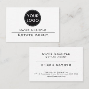 Estate Agent or Real Estate Company Representative Business Card