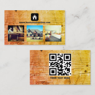 estate agent woodwork construction furniture  business card