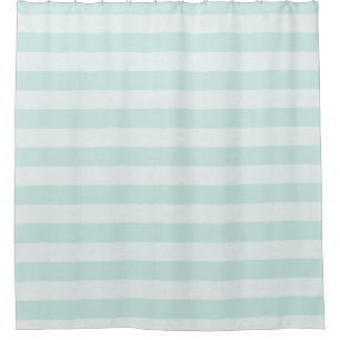 Estate-Aqua--White-Stripe-Bath-Decor Shower Curtain