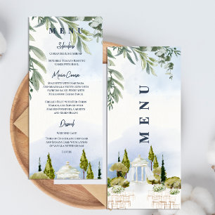 Estate Garden Pavilion Outdoor Wedding Reception Menu
