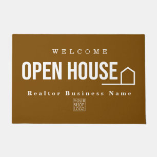 Estate Open House Modern Chic Brown Doormat