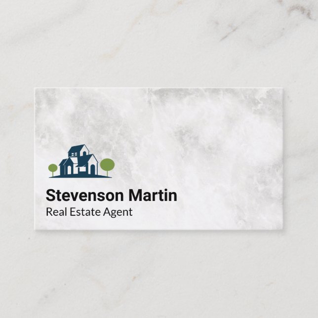 Estate Property Logo  Business Card (Front)