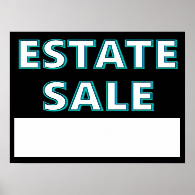 Estate Sale Poster (Front)
