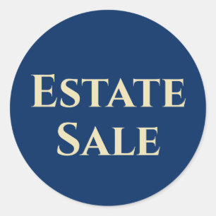 Estate Sale Support Classic Round Sticker