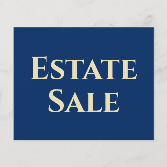 Estate Sale Support Flyer (Front)