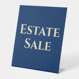Estate Sale Support Pedestal Sign