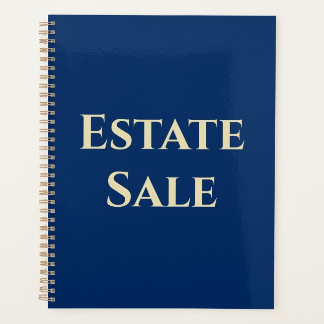 Estate Sale Support Planner (Front)