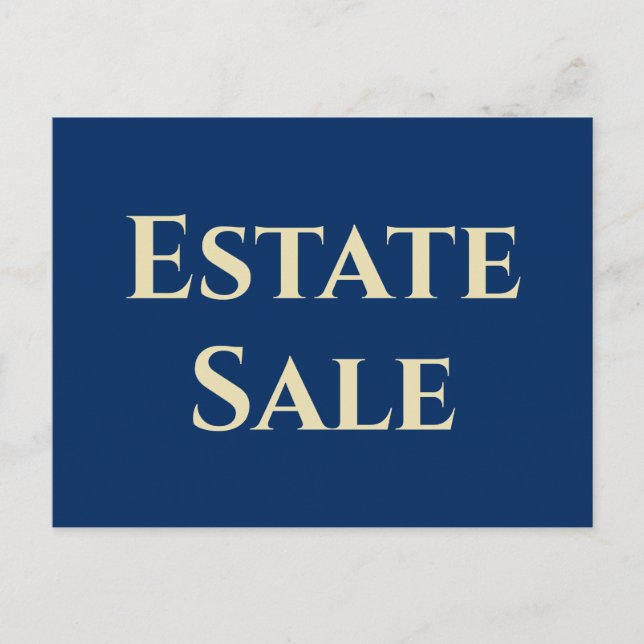Estate Sale Support Postcard (Front)