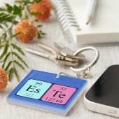 Este periodic table name keyring (Front Right)