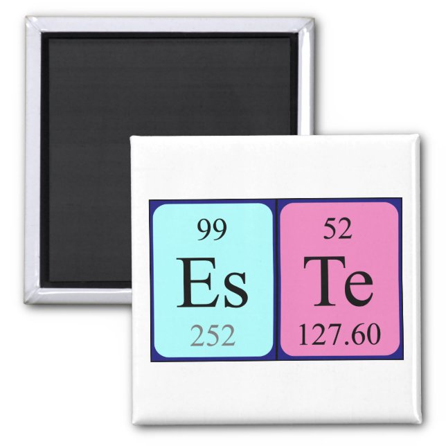 Este periodic table name magnet (Front)
